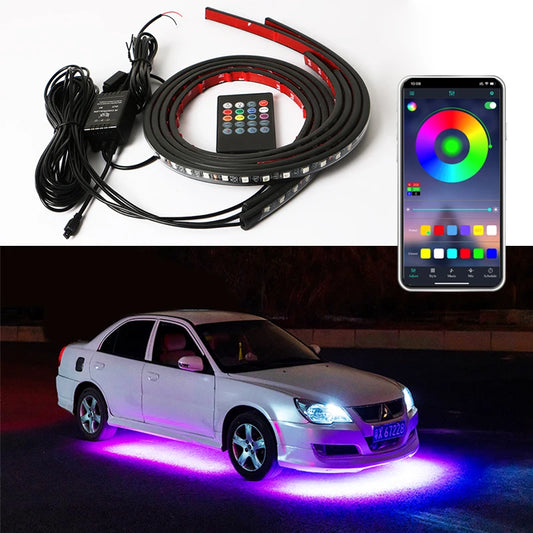 Premium RGB Underglow Car Lights | App Controlled LED Kit