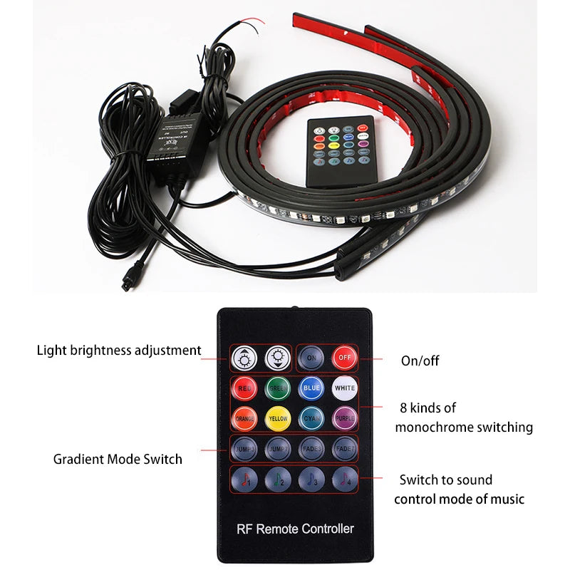 Premium RGB Underglow Car Lights | App Controlled LED Kit
