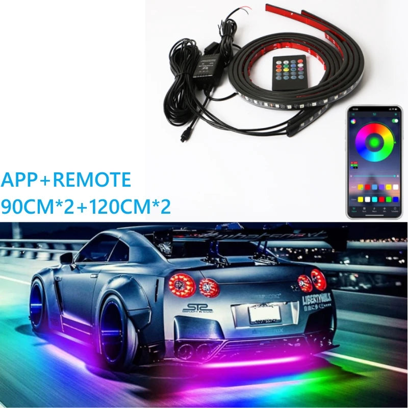 Premium RGB Underglow Car Lights | App Controlled LED Kit